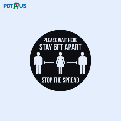 Social Distancing Floor Stickers